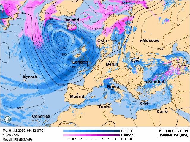 Погода в Україні 1 грудня