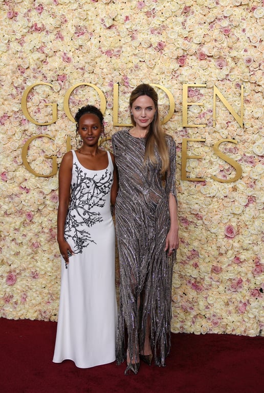 Анджеліна Джолі з донькою на "Золотому глобусі"