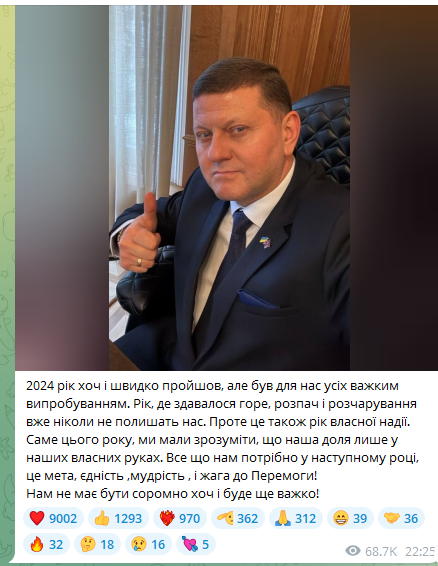 Підсумки 2024 року від Валерія Залужного