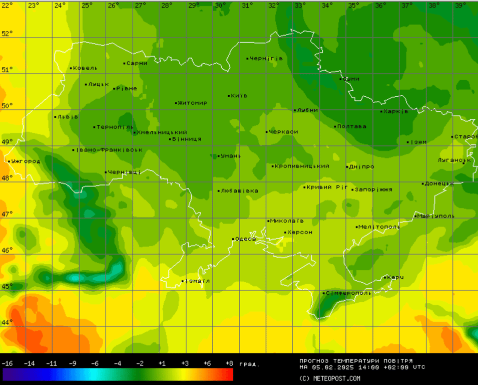 Погода в Україні 4 лютого