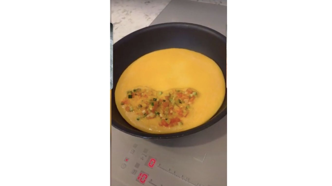 рецепт омлету з овочами