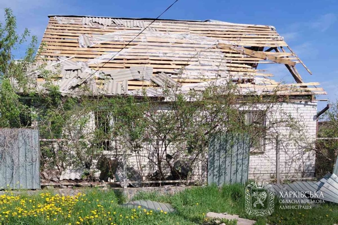 Зруйнований будинок на Харківщині