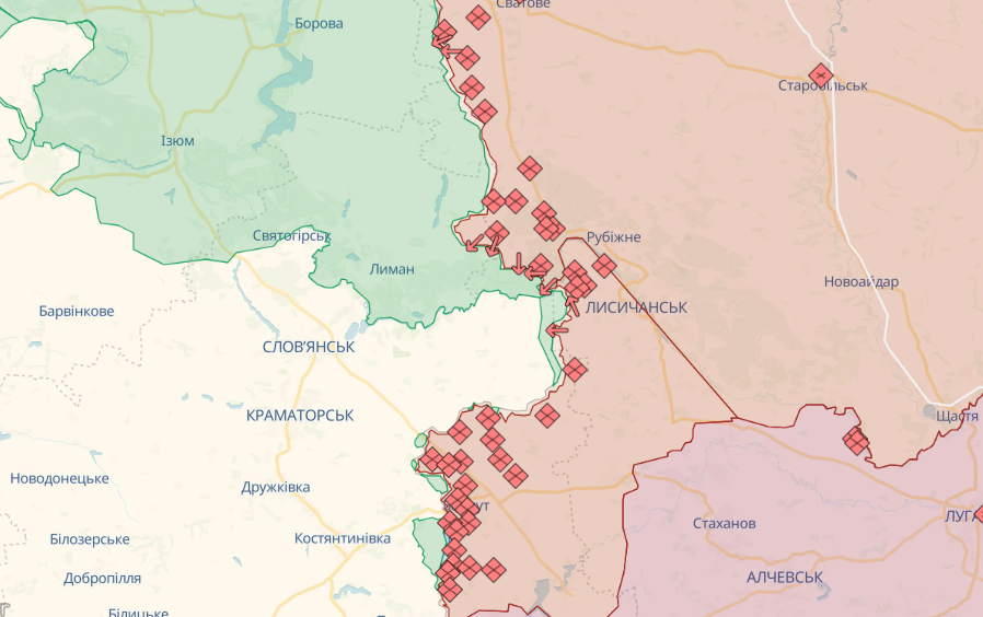 Карта боевых действий на 20 сентября