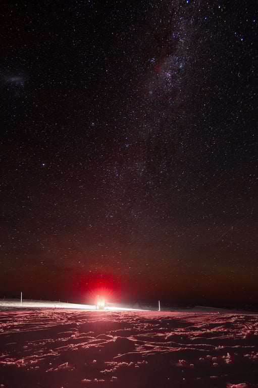 Зоряне небо над станцією "Академік Вернадський"