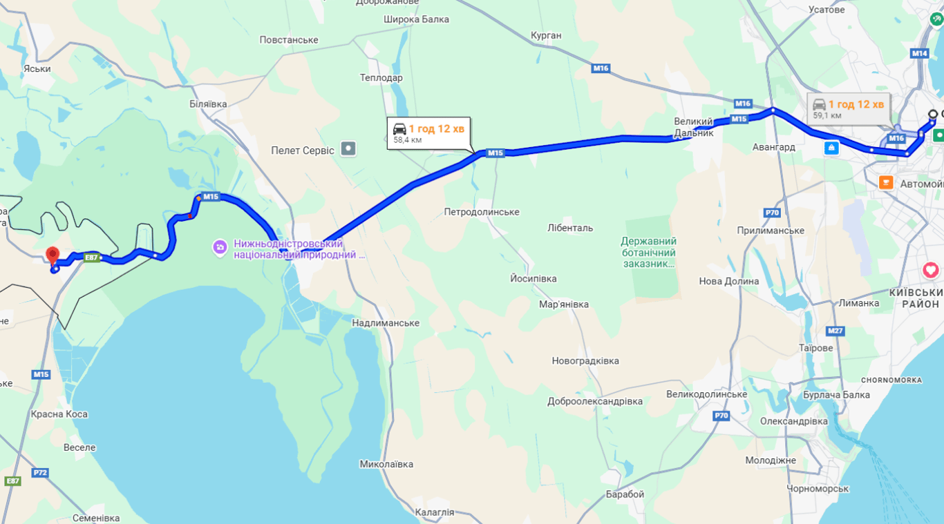 Затори на трасі Одеса-Рені до Молдови