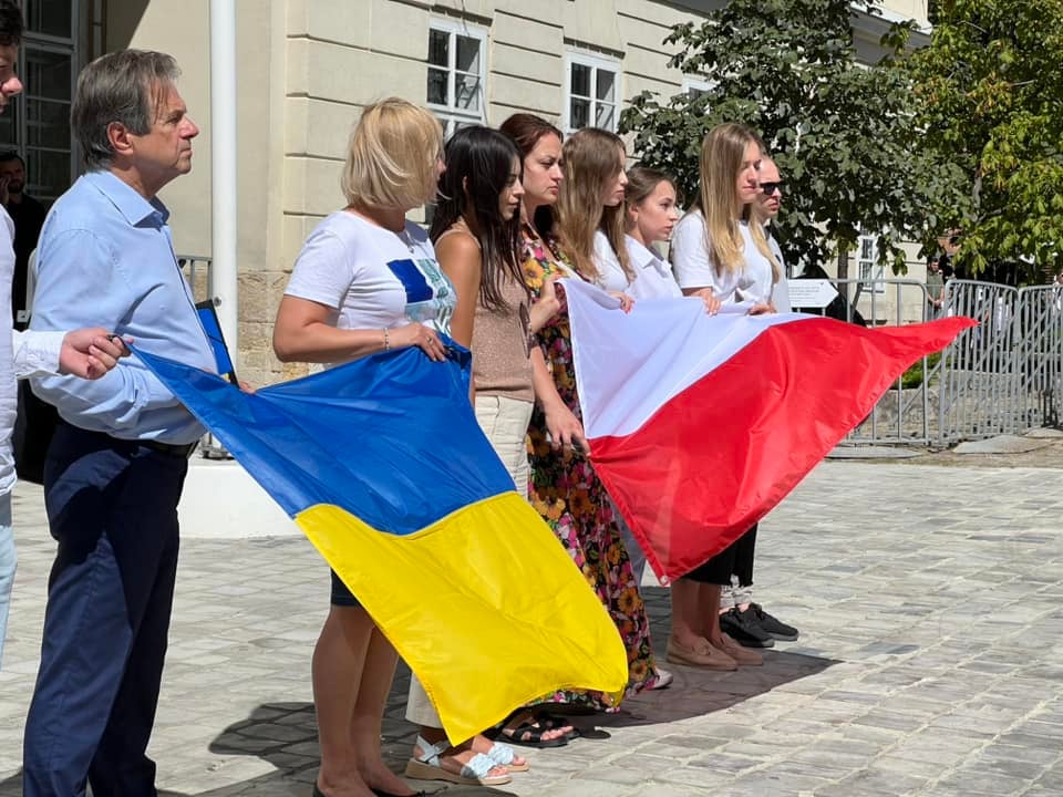 Прощание с иностранцем, воевавшим за Украину. Фото: ЛГС