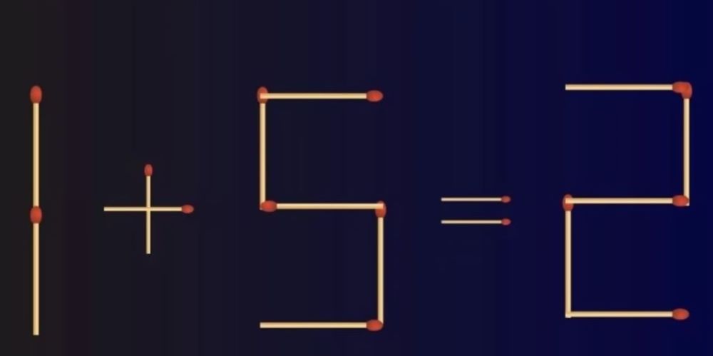Складна головоломка на логіку — виправте рівняння, пересунувши один сірник - фото 1