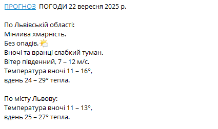 Чим потішить погода мешканців Львова завтра - фото 1