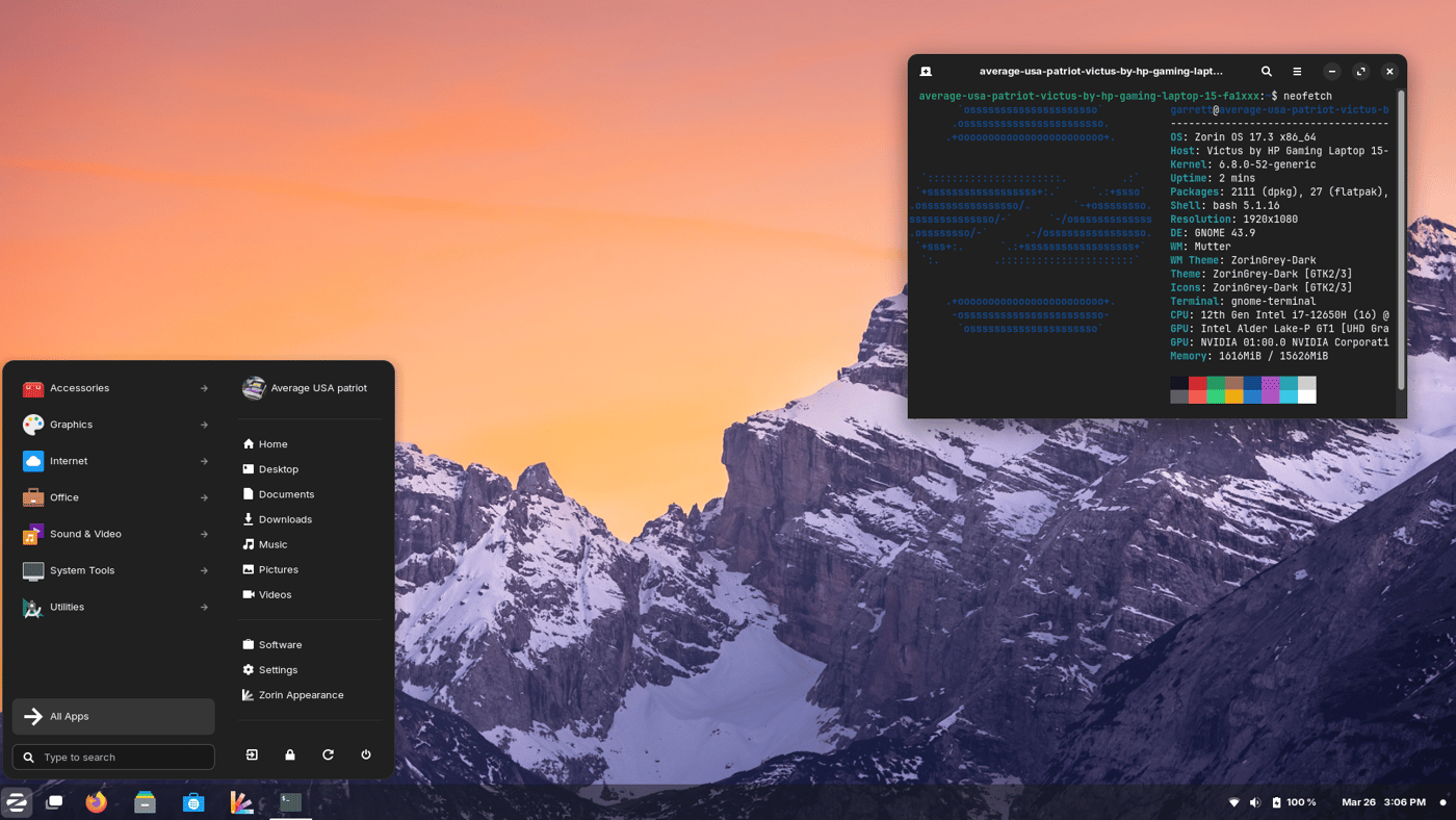 Дистрибутив Zorin OS