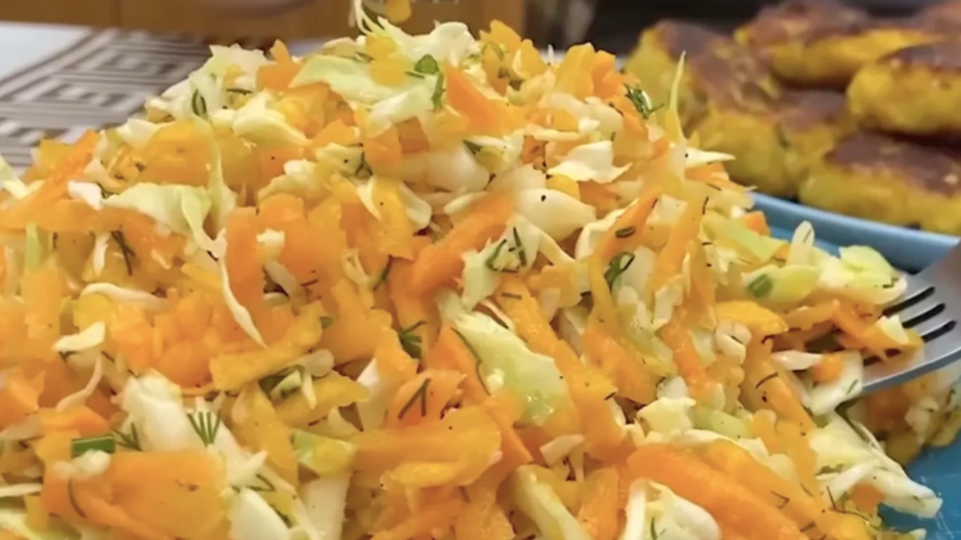 салат з гарбузом