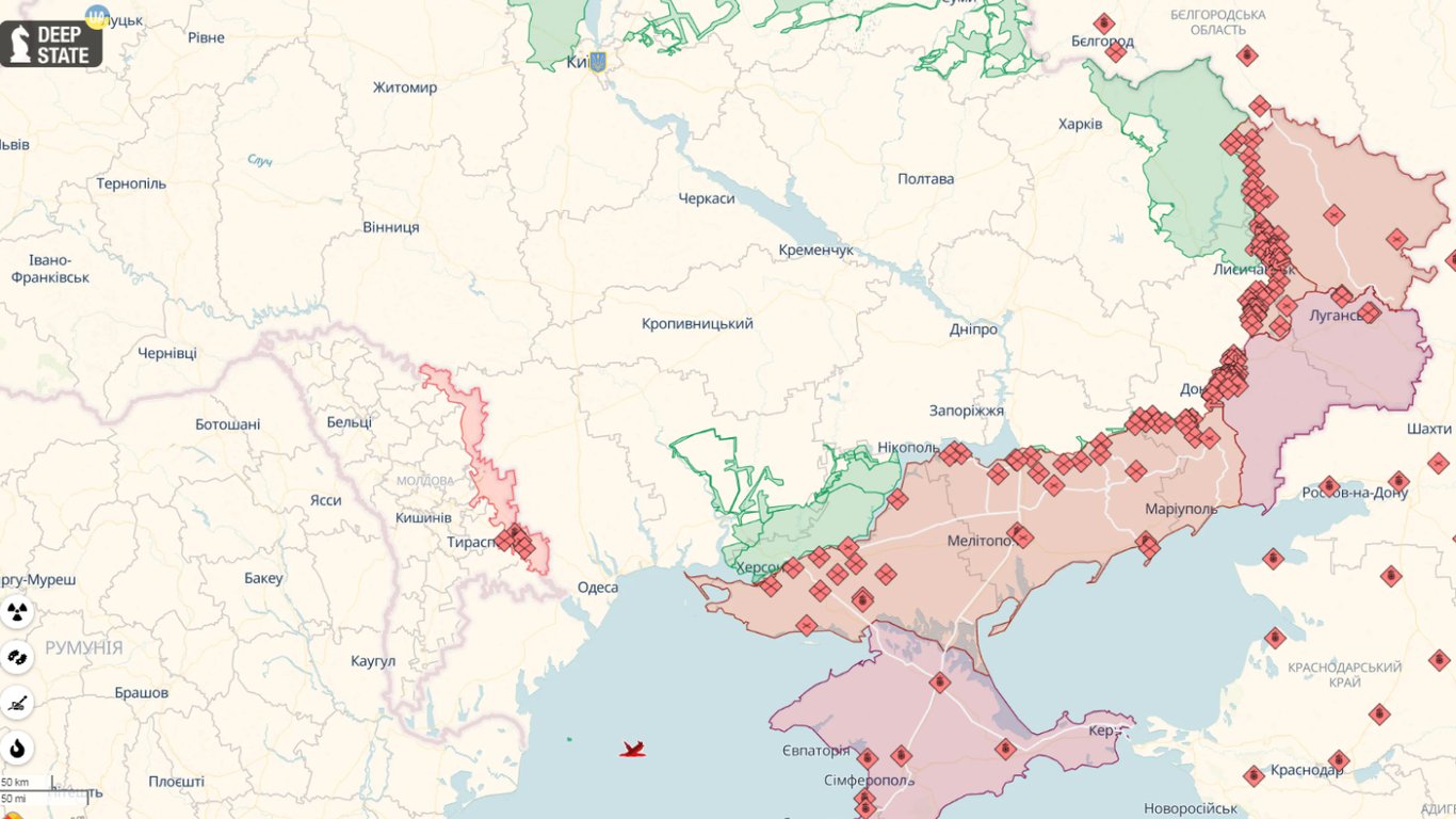 Карта боевых действий в Украине на 24.05.2023: онлайн Deep State, liveuamap