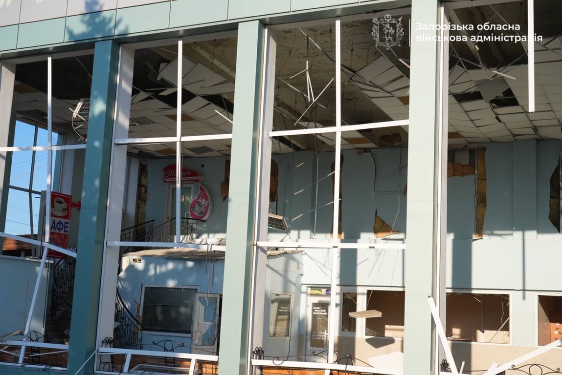 Наслідки обстрілу Запоріжжя 10 серпня