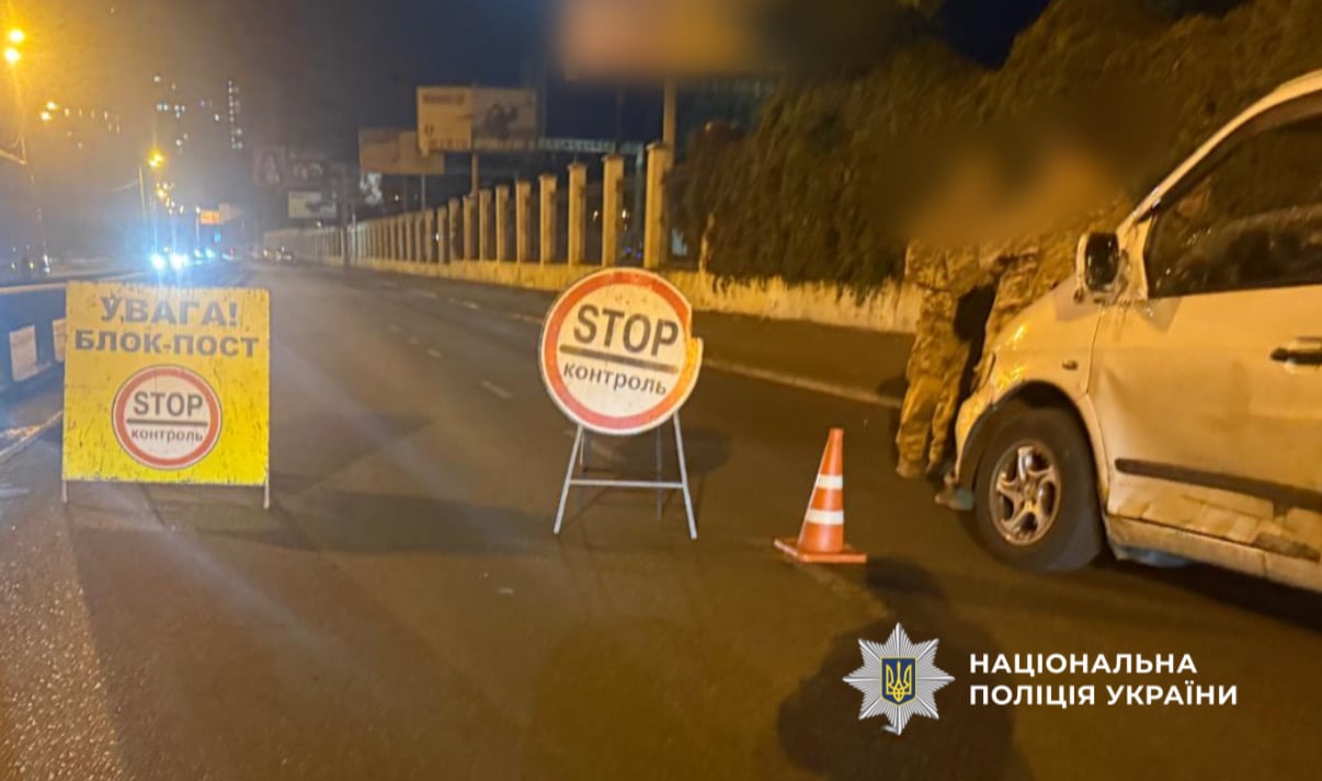 Блокпост на місці ДТП в Одесі