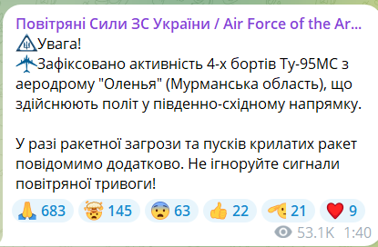 В Воздушных силах сообщили о взлете истребителей в РФ — детали - фото 1