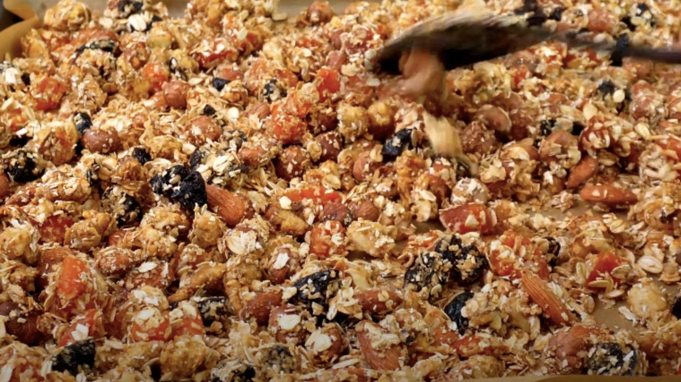 простий рецепт граноли з вівсянки