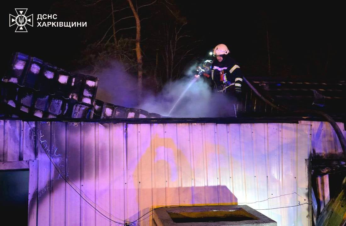 локалізація пожежі у Холоднгірському районі Харкова