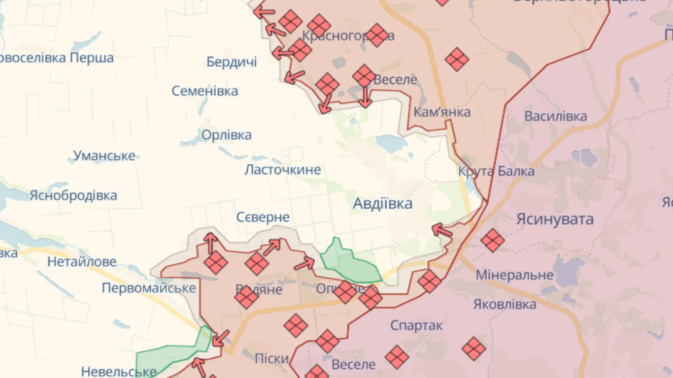 Карта бойових дій в Україні онлайн сьогодні, 12.12.2023 — DeepState, Liveuamap, ISW