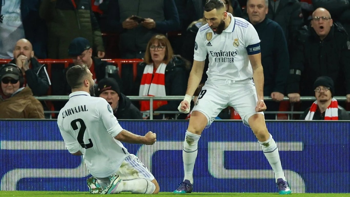 Мадридский Реал разгромил на выезде Ливерпуль в первом матче 1/8 Лиги чемпионов