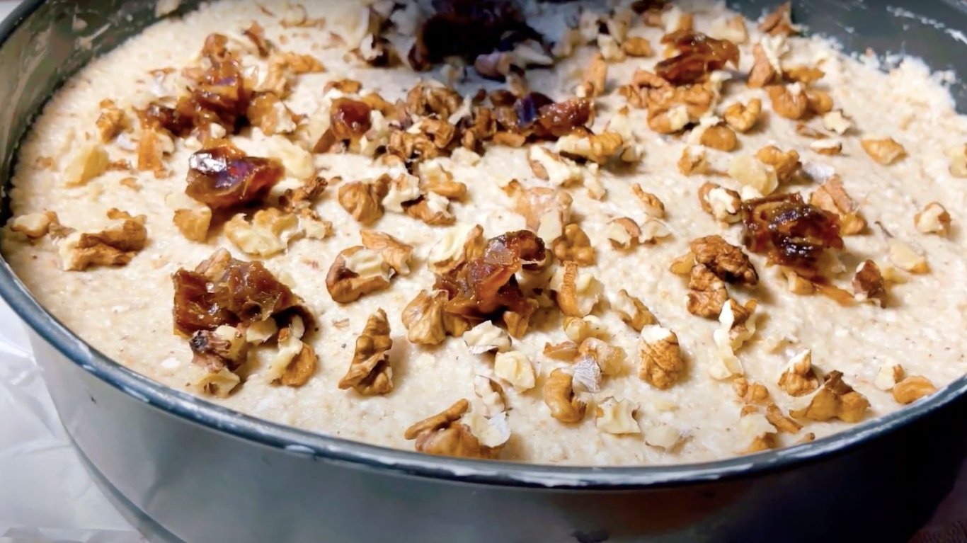 рецепт пирога з яблуками та вівсянкою