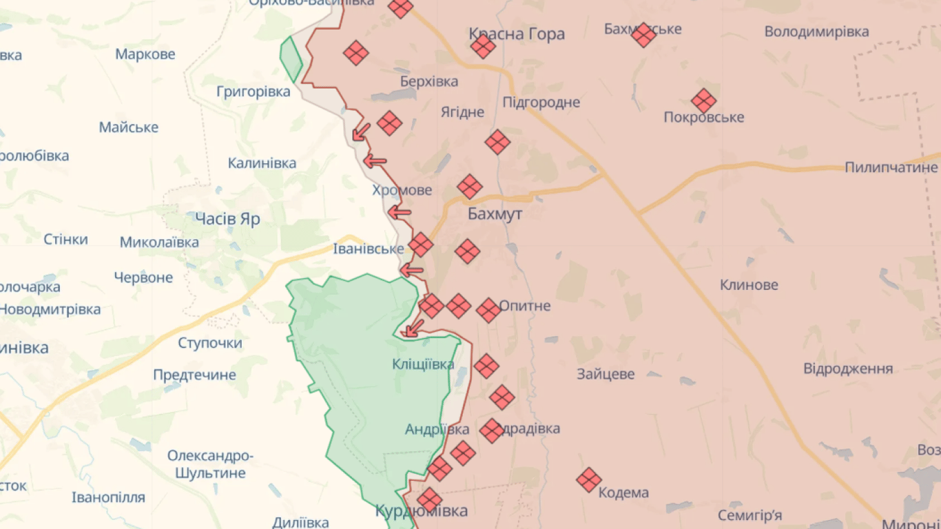 Карта бойових дій в Україні онлайн сьогодні, 20.12.2023 — DeepState, Liveuamap, ISW