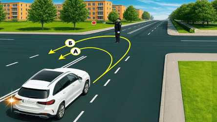 Тест ПДР з регулювальником — як правильно розвернутися - 285x160