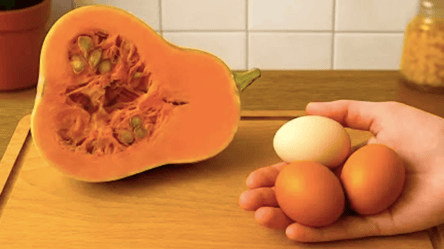 Гарбуз + яйця — сніданок без борошна та духовки за 15 хвилин - 285x160