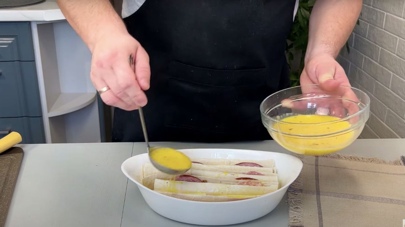 рецепт сніданку з лаваша 