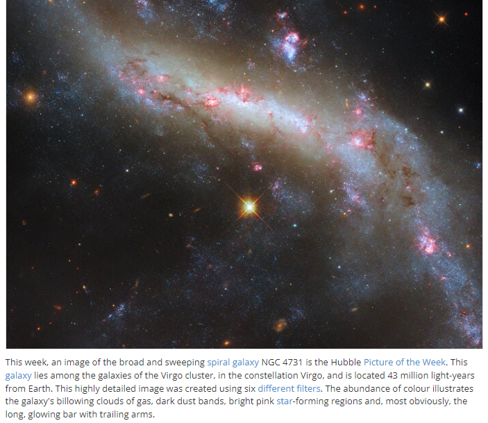 Спіральна галактика NGC 4731