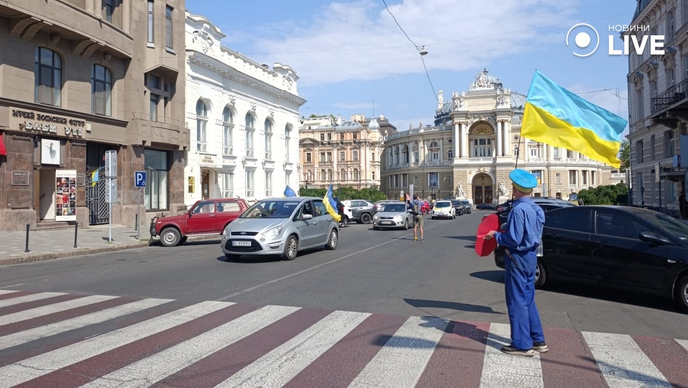 В Одесі провели автопробіг до Дня Незалежності