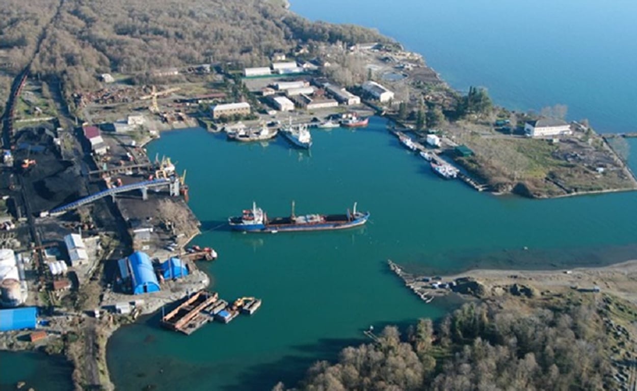 РФ будує порт на окупованій території Грузії. Фото: Civil Georgia