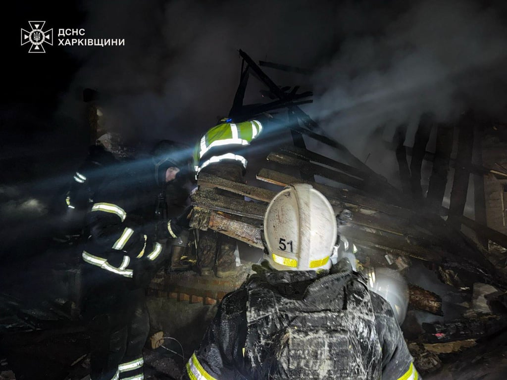 Наслідки російського обстрілу Богодухова 11 лютого