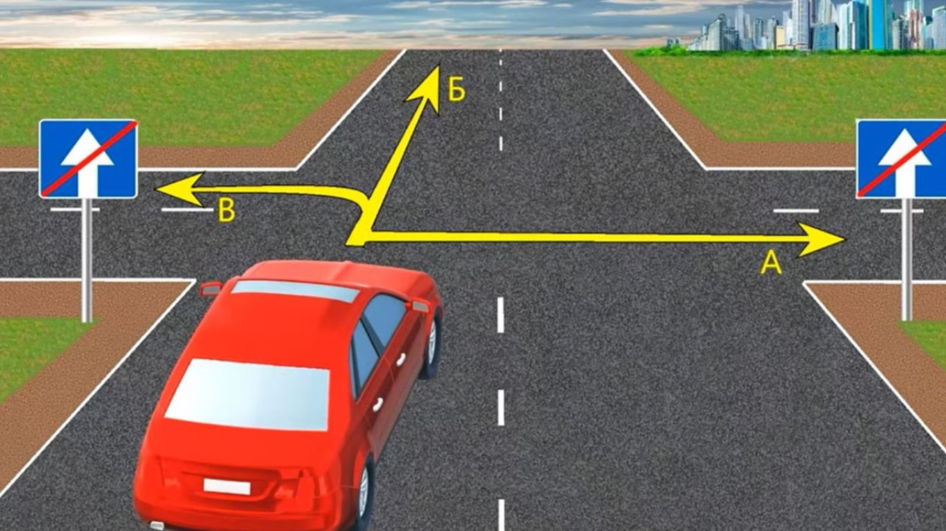 Тест на знание ПДД — куда разрешается проезд