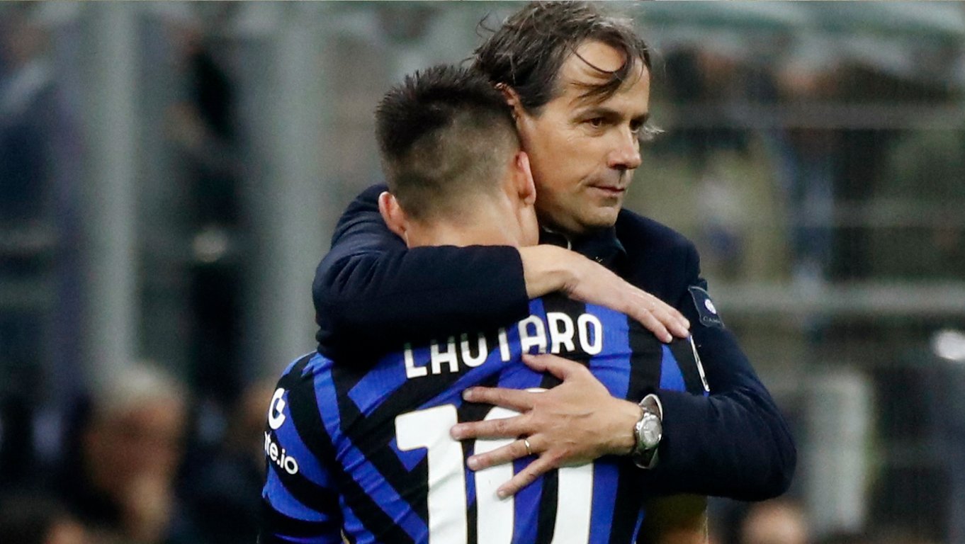 Симоне Индзаги и Лаутаро Мартинес