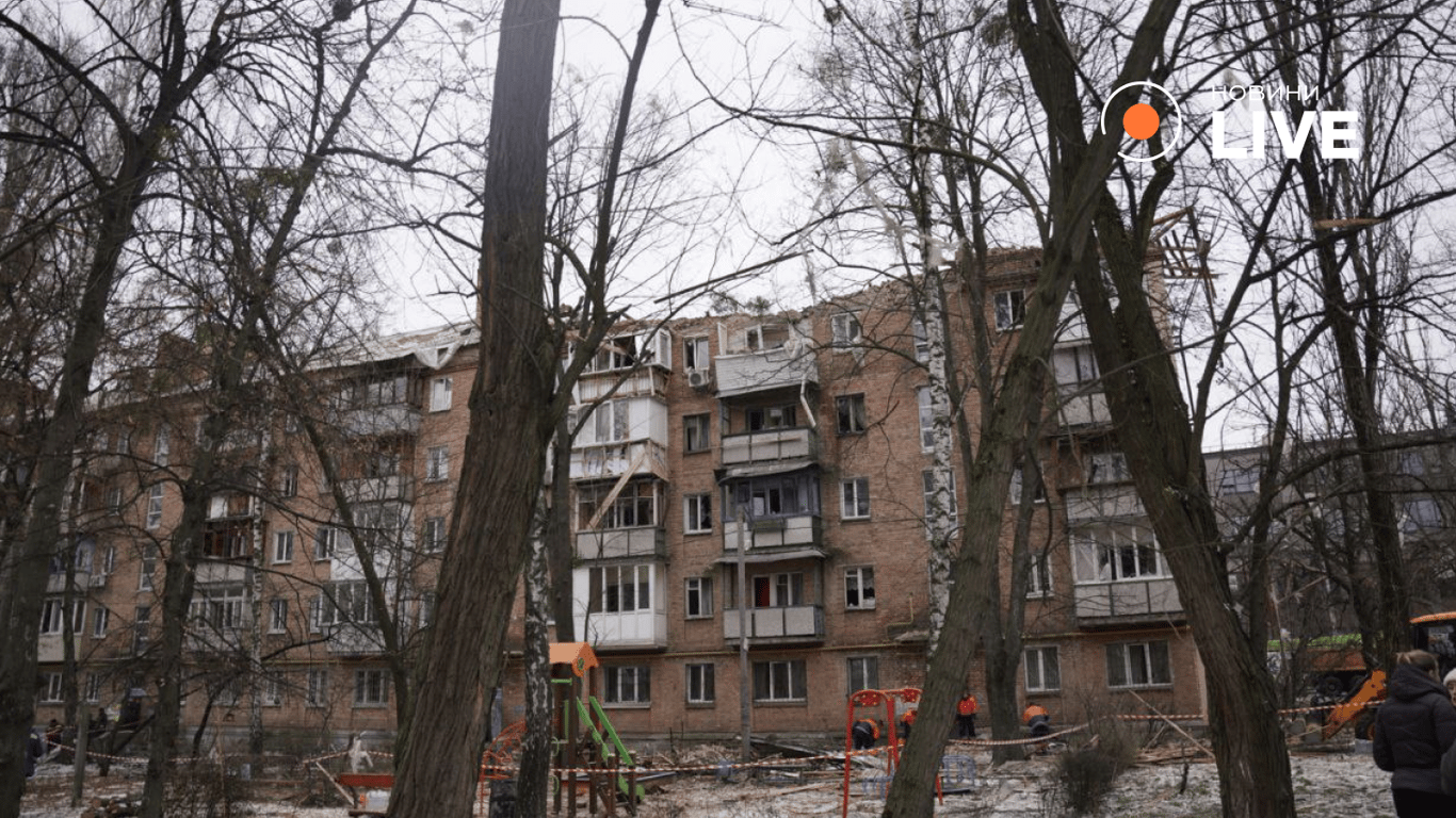 Наслідки російського удару по Києву 27 грудня