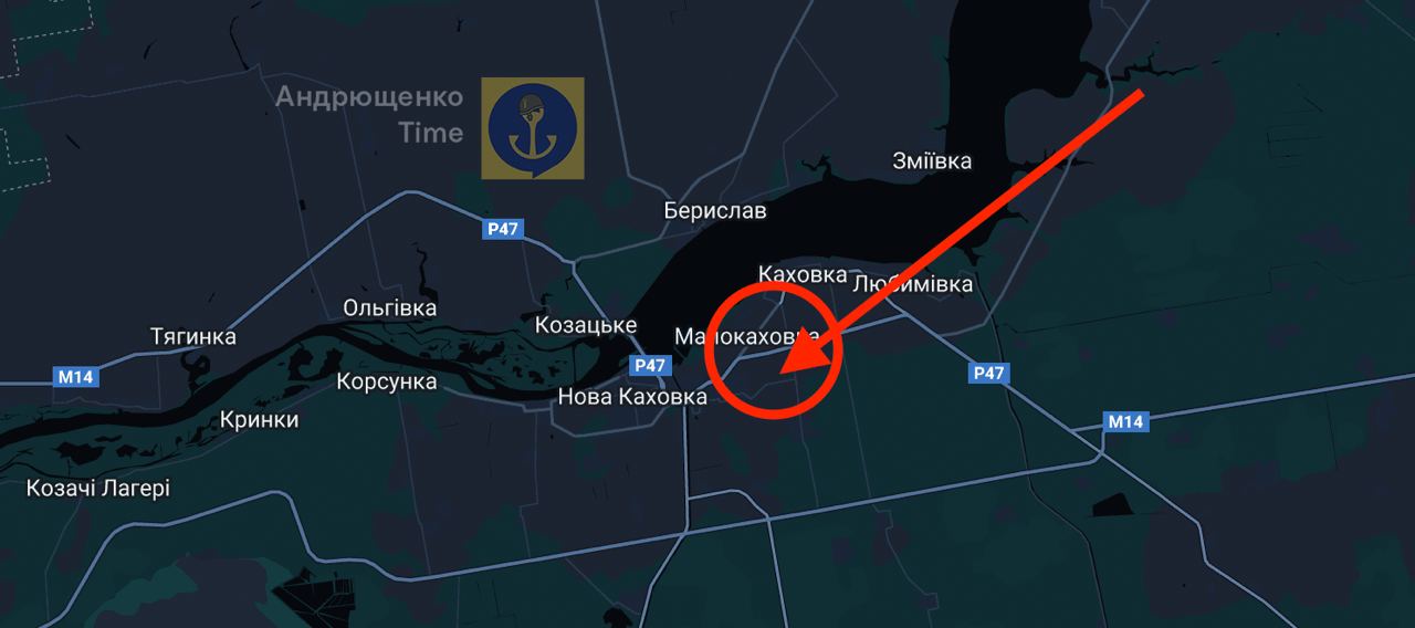 Прилет по оккупантам в Малокаховке 