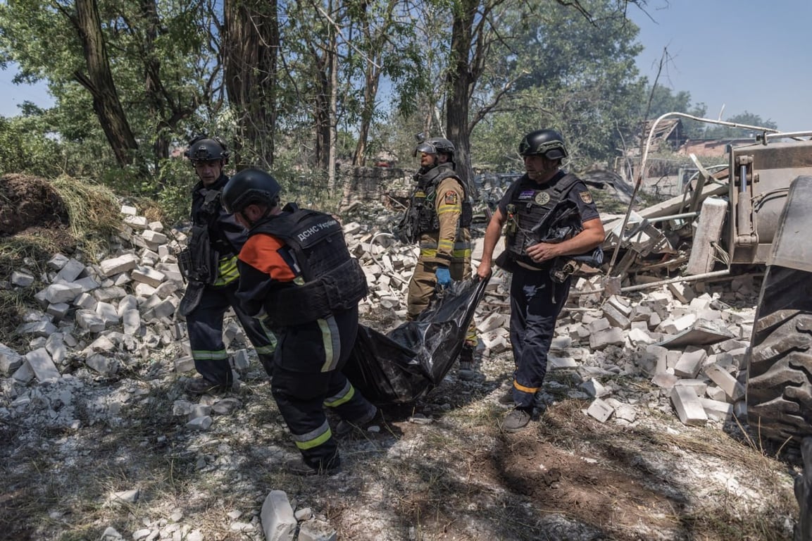 Разрушения после обстрела Константиновки 9 июля 2025 года