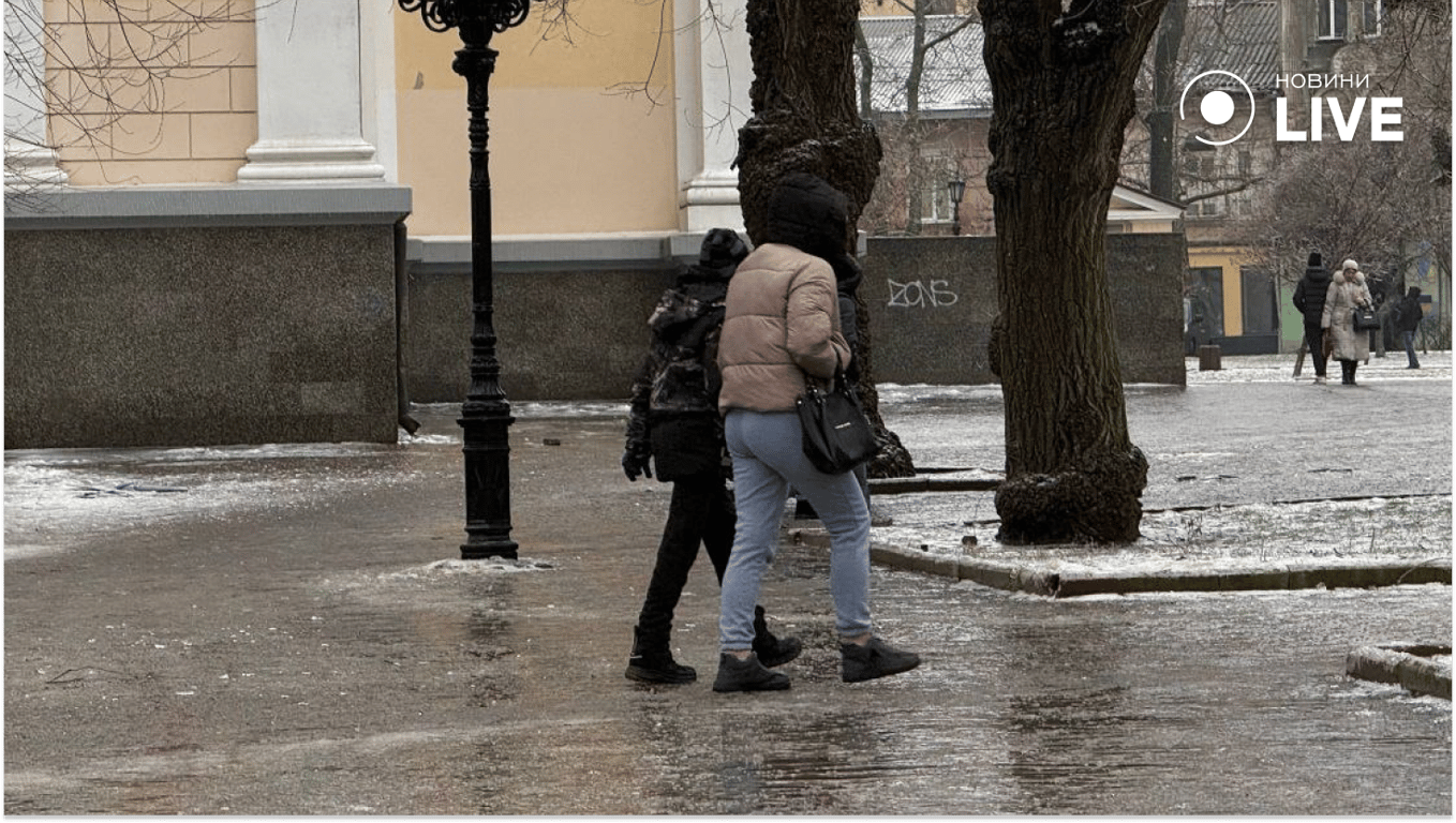 Крижана Одеса взимку