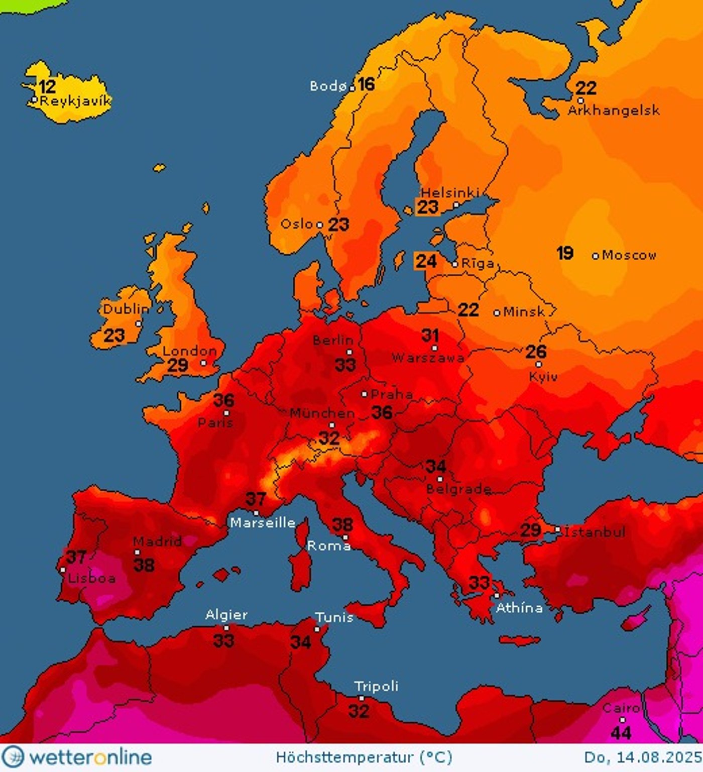 Погода в Україні 14 серпня