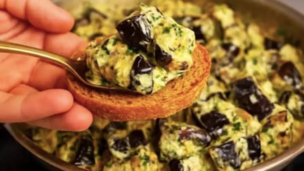 Баклажанна намазка для бутербродів на сніданок — виходить 700 г - 285x160