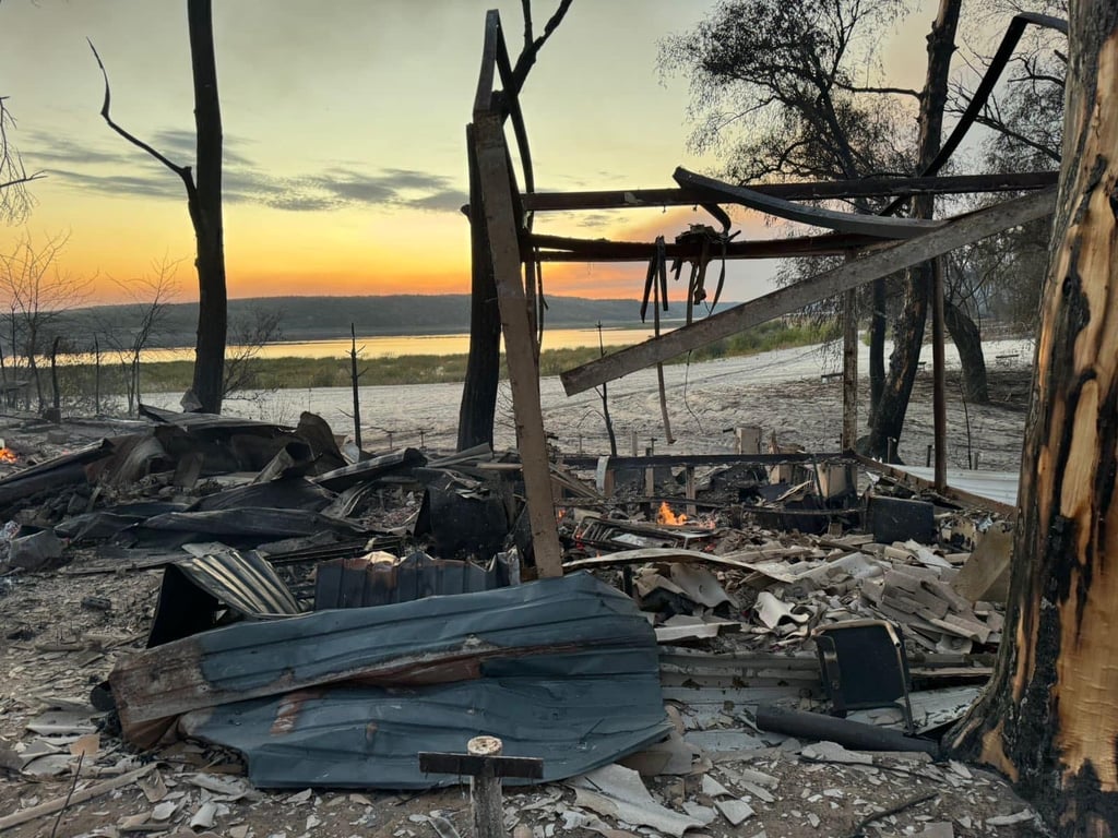 Масштабна пожежа у Харківській області