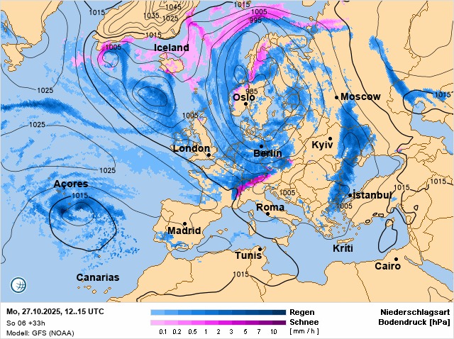 Прогноз погоди в Україні на 27 жовтня