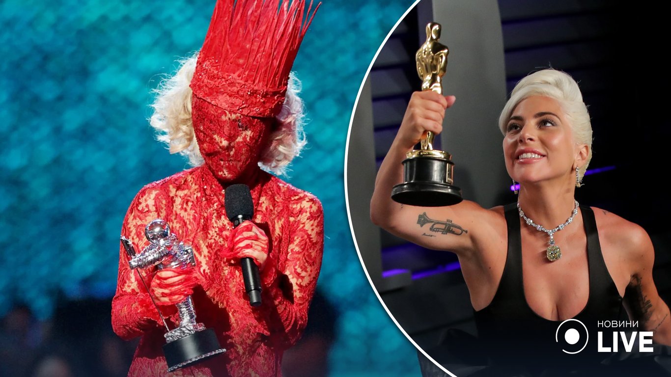 От фрика до оскароносной звезды в платье: как изменилась Леди Гага за 37 лет - 250x140