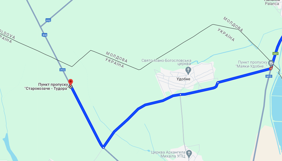 Затори на КПП Старокозаче