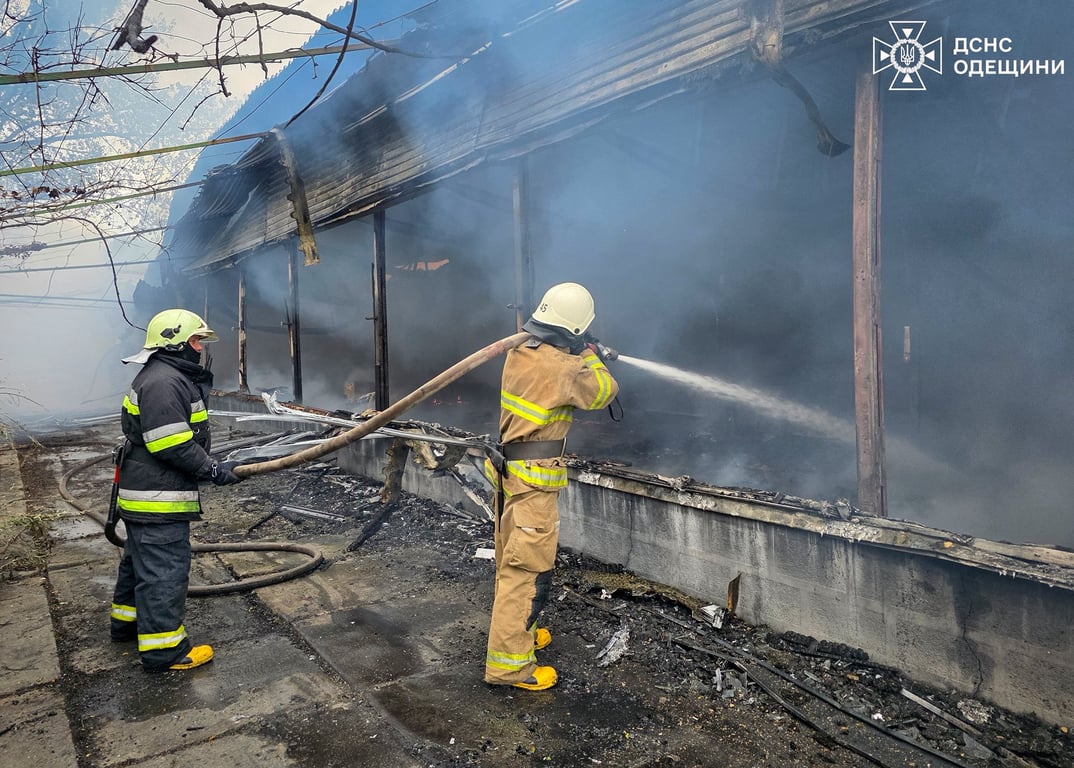 Рятувальники гасять пожежу 