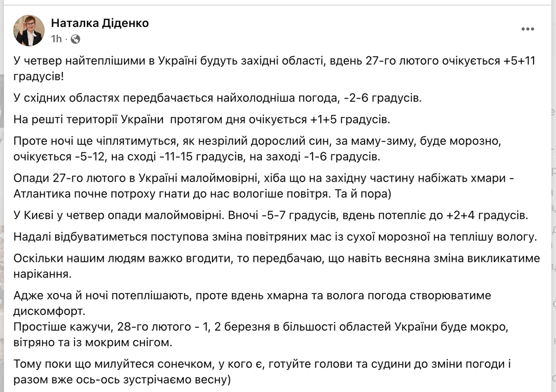 Погода Діденко