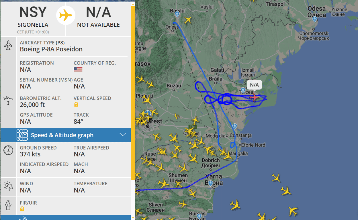 Зафіксована активність американської авіації над Чорним морем - фото 1