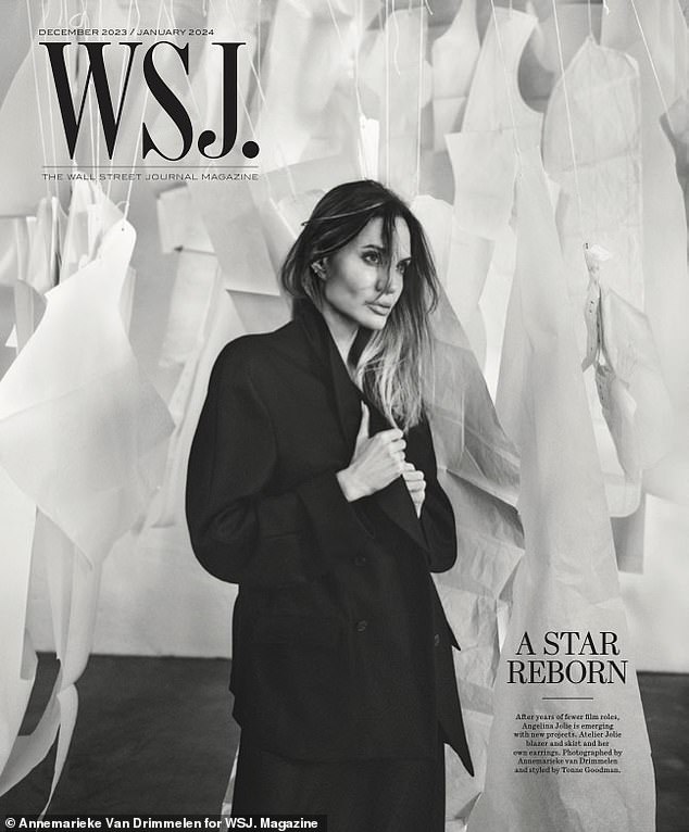 Актриса Анджелина Джоли. Фото: Annemarieke Van Drimmelen for WSJ.Magazine