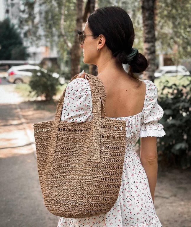 Wicker bags are always in trend