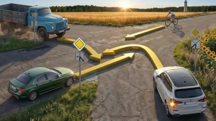 Хитрий тест ПДР: хто проїде перехрестя третім - 285x160