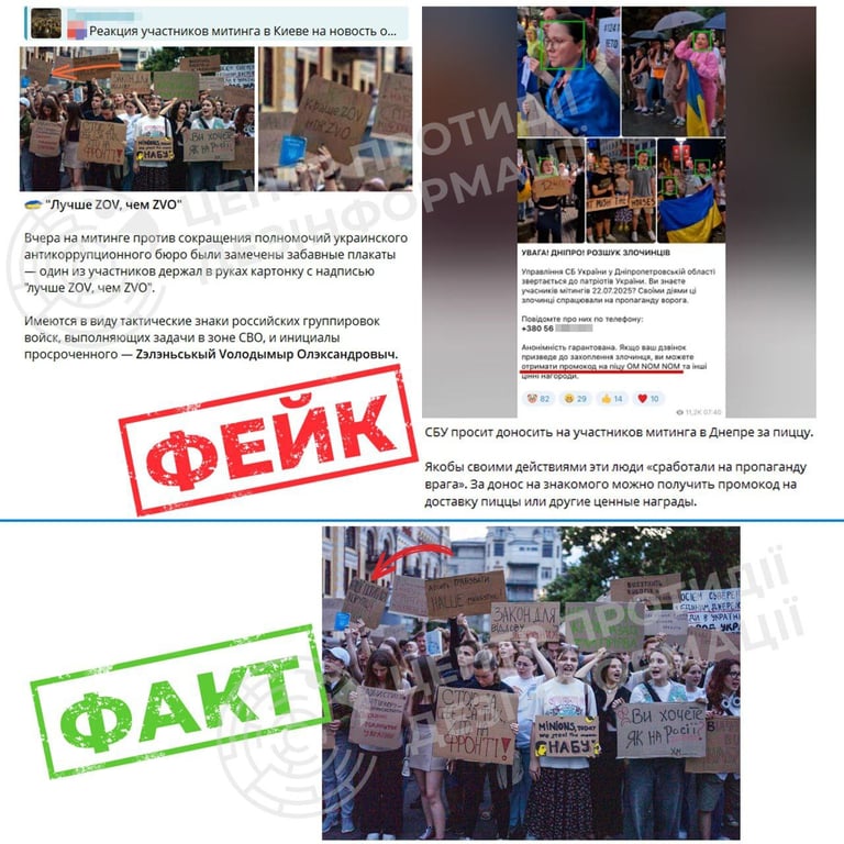 Фейки від російських пропагандистів